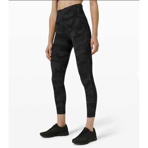 Lululemon Swift Speed High-Rise Tight 25" Heritage 365 Camo Deep Coal Multi Sz 4